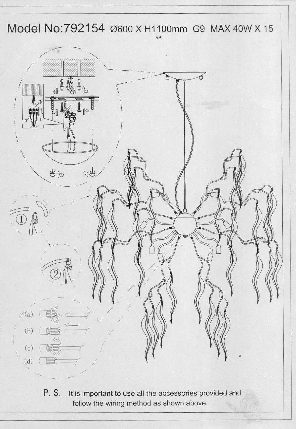 Lightstar (9201/15А) Люстра подвесная MOCCO 15х40W G9 ХРОМ (в комплекте) Lightstar (9201/15А) Люстра подвесная MOCCO 15х40W G9 ХРОМ (в комплекте)